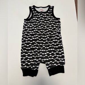 Cat & Jack black white print romper summer baby 12m